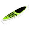 Inflatable Stand Up Paddleboard Set 126"x29.9"x5.9" Green