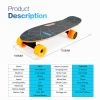 Small Electric Skateboard with Remote Control, 350W, Max 10 MPH, 7 Layers Maple E-Skateboard, load up to 100kg for Adult, Teens, and Kids