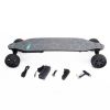 All terrain dual 1000*2 hub motor electric skateboard with 32mph max speed,25miles range,9600mah battery.