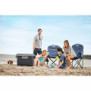 uad Camping Outdoor Portable Camp Chair with Built-In Cooler - Blue