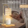 Candle Warmer Lamp, Glass Electric Wax Melter Lamp with Timer & Dimmer