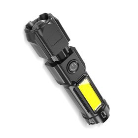 Mini Handheld LED Flashlight Camping Light for Emergency and Outdoor Use (Color: Black 2)