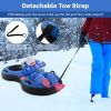 80" 2-Person Inflatable Snow Sled for Kids and Adults