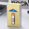 20-cigarettes Capacity Metal Cigarette Box With USB Rechargeable Safety Lighter