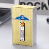 20-cigarettes Capacity Metal Cigarette Box With USB Rechargeable Safety Lighter