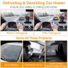 Portable Car Heater 2 In 1 Heating Cooling Fan Rotatable Demister Defroster with 4.92ft Cord