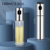 Stainless Steel Spray Oil Bottle For Barbecue; Pressurized Spray Seasoning Bottle