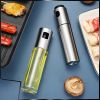 Stainless Steel Spray Oil Bottle For Barbecue; Pressurized Spray Seasoning Bottle